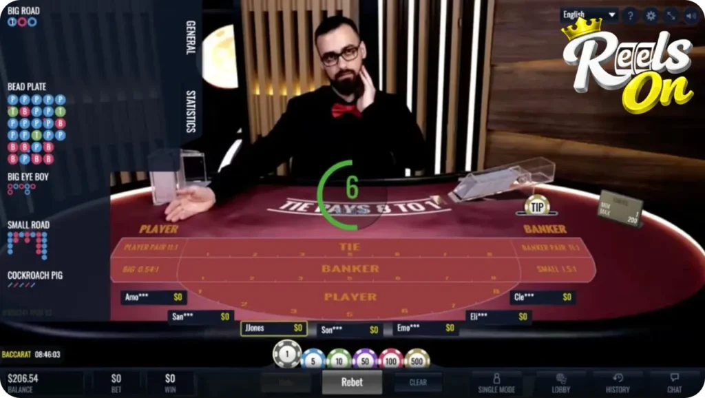 ReelsOn Casino Baccarat