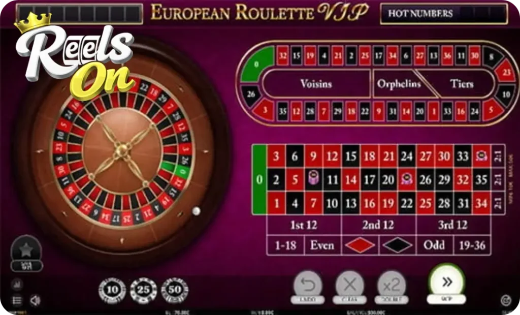 ReelsOn Casino European Roulette VIP