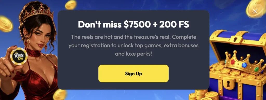 ReelsOn Welcome Bonus
